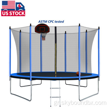10ft 12ft trampoline με εγκεκριμένο τραμπολίνο ASTM CPC